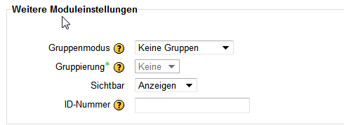 Weiter Optionen