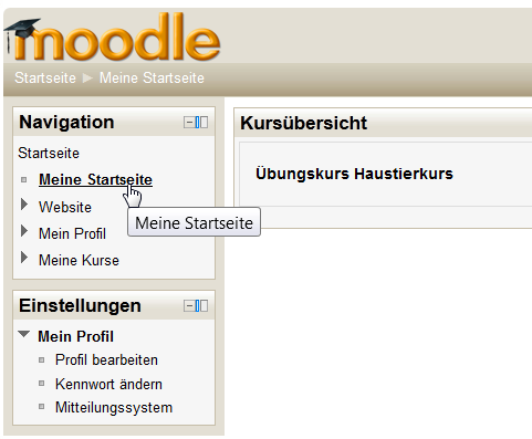 Meine Startseite